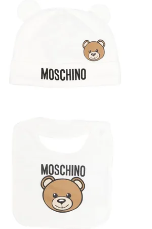 Moschino Teddy Bear-motif pompom beanie set