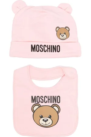 Moschino Teddy Bear-motif pompom beanie set