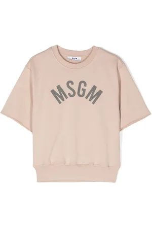 Msgm Logo-print cotton sweatshirt
