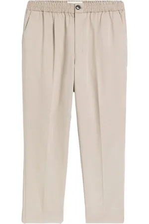 Ami Elasticated-waist cropped trousers