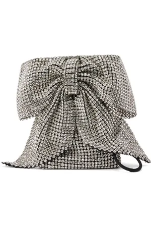 Loeffler Randall Crystal-embellished bow-detail crossbody bag
