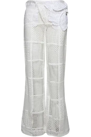 Roberta Einer Floral-appliqué boyfriend trousers