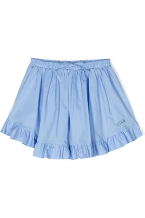 Msgm Embroidered-logo skirt