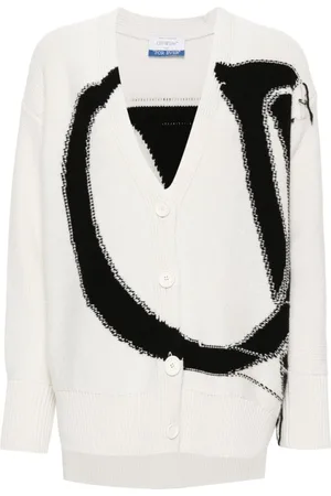 OFF-WHITE Ow Maxi Logo wool cardigan