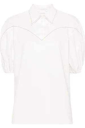 Chloé Oberteil patterned-jacquard blouse
