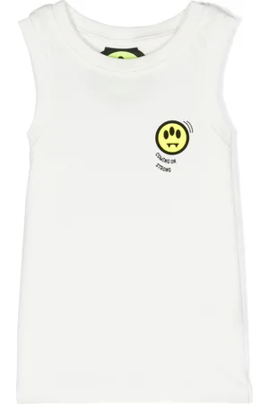 BARROW Logo-print cotton tank top