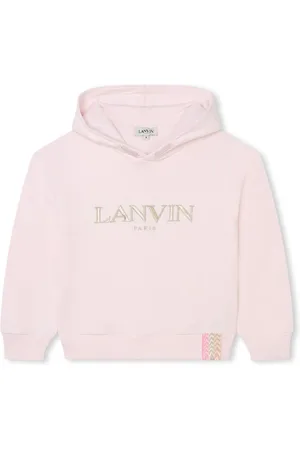 Lanvin Logo-embroidered cotton hoodie