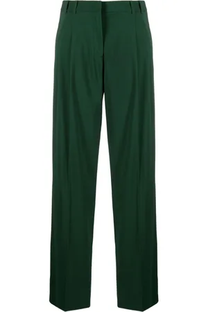 Patrizia Pepe Mid-rise crepe straight-leg trousers