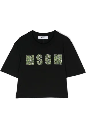 Msgm Logo-appliqu?? cotton T-shirt