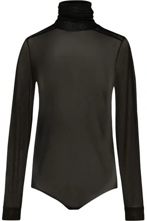 Maison Margiela Four-stitch sheer bodysuit