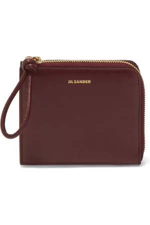 Jil Sander Giro logo-stamp leather cardholder