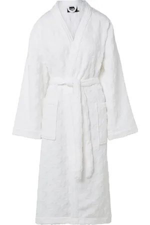 Pretty You London Luxury Suite Waffle Dressing Gown, White at John Lewis &  Partners