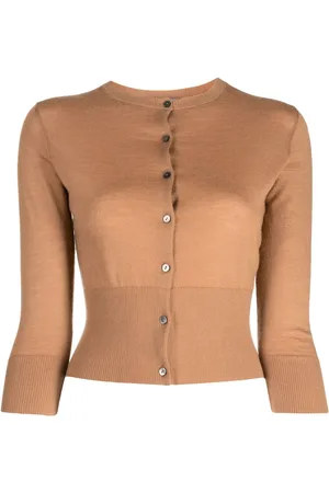 N.PEAL Cropped fine-knit cashmere cardigan