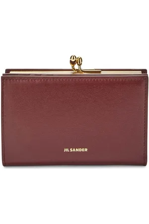 Jil Sander Goji logo-stamp leather purse
