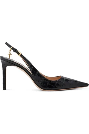 Tom Ford Angelina 85mm crocodile-embossed pumps