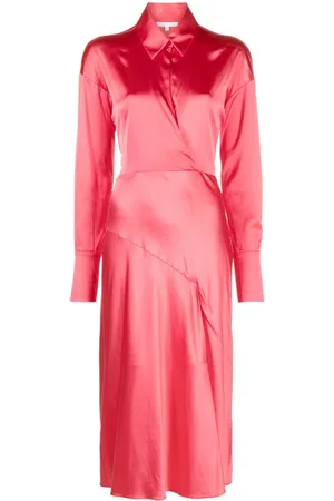 Patrizia Pepe Flared satined midi dress