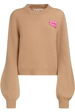 Marni Logo-patch cashmere jumper