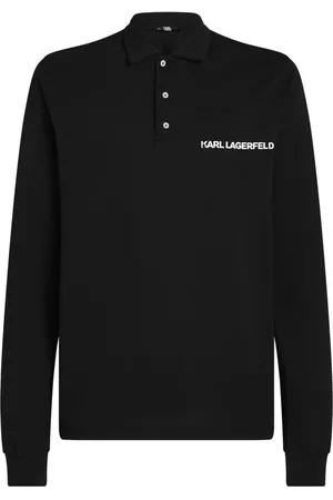 Karl Lagerfeld Karl cotton piqu?? weave polo shirt