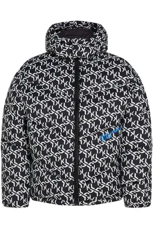 Karl Lagerfeld Monogram-pattern padded jacket