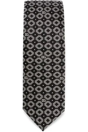 Dolce & Gabbana Logo-jacquard silk tie