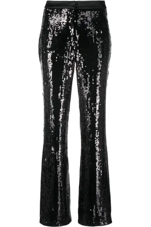 Karl Lagerfeld Sequin-embellished straight-leg trousers