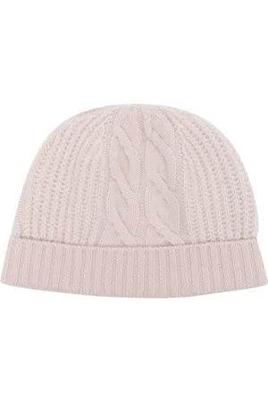 N.PEAL Cable-knit organic cashmere beanie