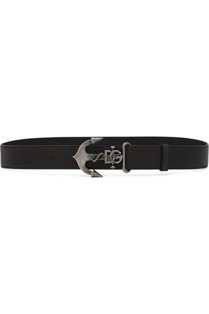 Dolce & Gabbana Logo-plaque leather belt