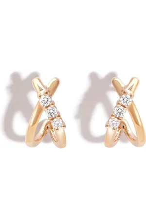 Dana Rebecca Designs 14kt yellow Ava Bea diamond huggie earrings