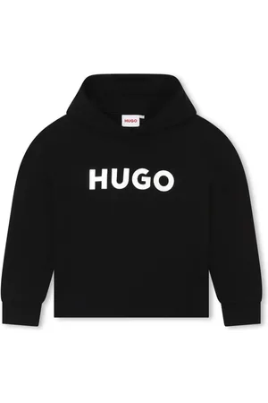 HUGO BOSS Logo-print drop-shoulder hoodie