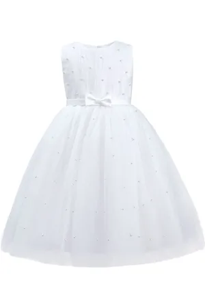 Tulleen Pearl-embellished tulle dress
