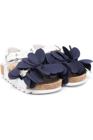MONNALISA Knot-detailing glitter sandals