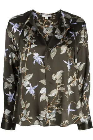 Vince Bellflower silk blouse