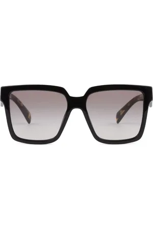Prada Logo-plaque rectangle-frame sunglasses