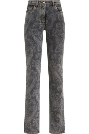 Baggy & Wide-Leg Jeans in the color gray for Women on sale