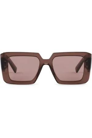 Prada Logo-plaque square-frame sunglasses