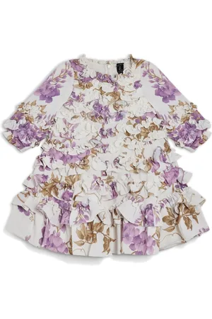 Needle & Thread Wisteria floral-print ruffled dress
