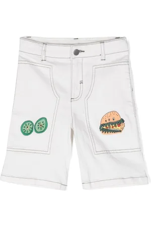 Stella McCartney Burger Monster denim shorts