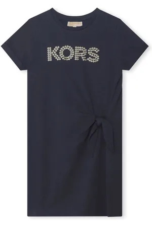 Michael Kors Logo-appliqu?? organic cotton dress