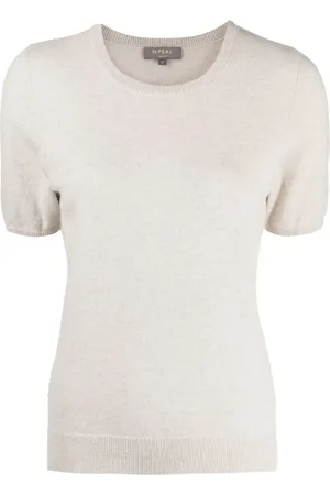 N.PEAL Short-sleeved cashmere top