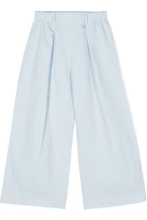 MONNALISA Pinstriped wide-leg trousers