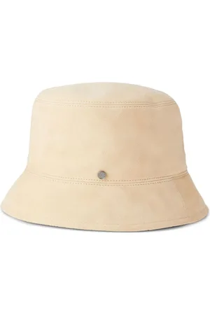 Le Mont St Michel Axel reversible leather bucket hat