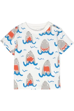 Stella McCartney All-over shark-print T-shirt