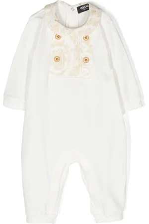 VERSACE Barocco-panel cotton romper