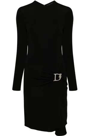 Dsquared2 Statement logo-plaque midi dress
