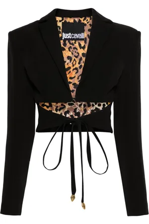 Roberto Cavalli Cut-out cropped blazer