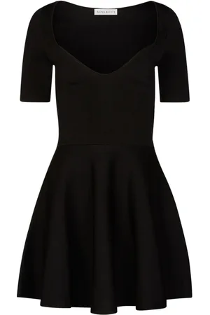 Nina Ricci Sweetheart-neck flared minidress