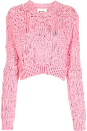 Nanushka Lyssa cable-knit cropped jumper