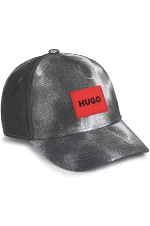 HUGO BOSS Lightning-print faded-effect cap