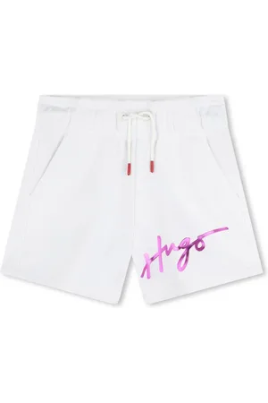 HUGO BOSS Logo-print drawstring-waist shorts
