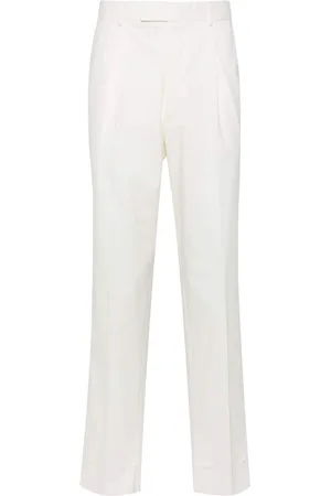 Ermenegildo Zegna Mid-rise poplin chino trousers